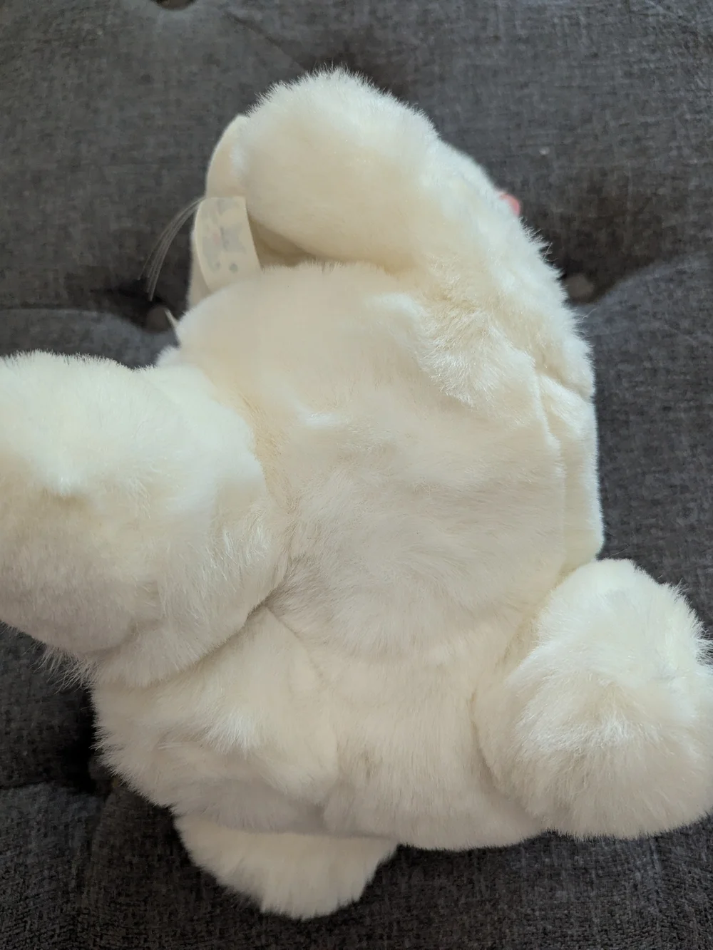Vintage 1992 Cream Plush Cat Toy
